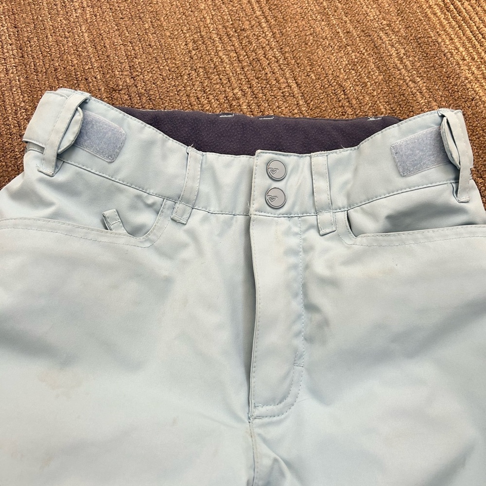 Girls Roxy Ski pants Size 12 Light Blue
